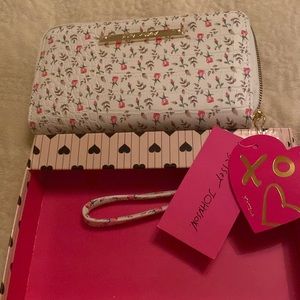 Betsy Johnson wristlet wallet